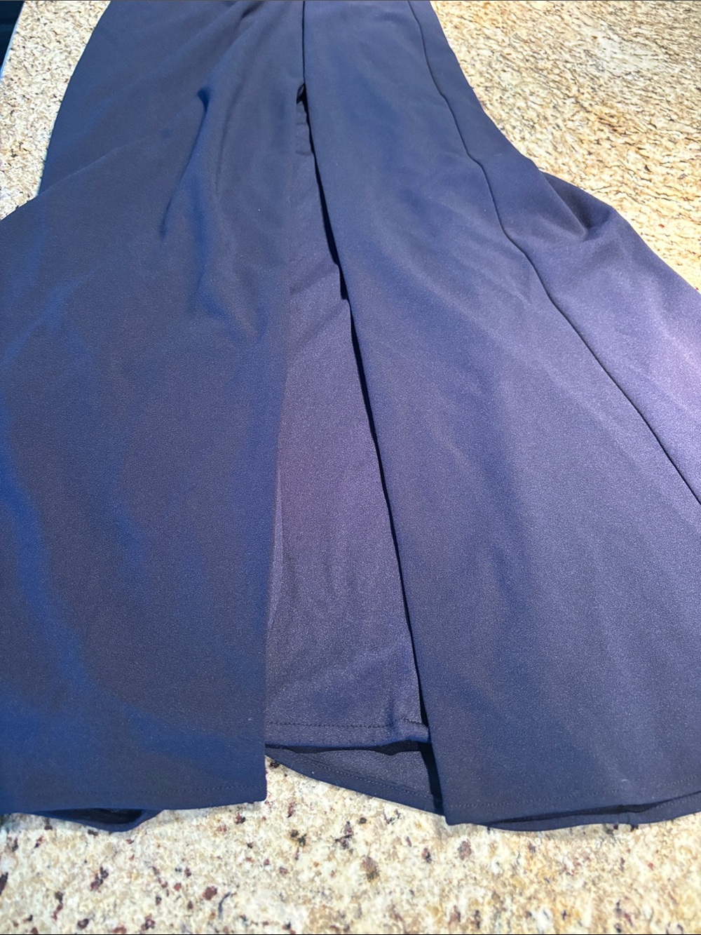 Xscape Navy Ruffled Off the Shoulders Maxi Gown - Picture 14 of 14